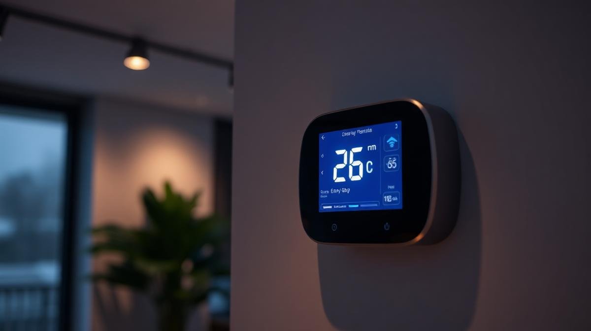 ثرموستات ذكي يعرض درجة حرارة موفرة للطاقة 24 درجة مئوية