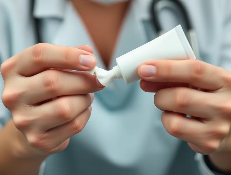 تطبيق كريم علاجي على قرصة بق - عناية طبية