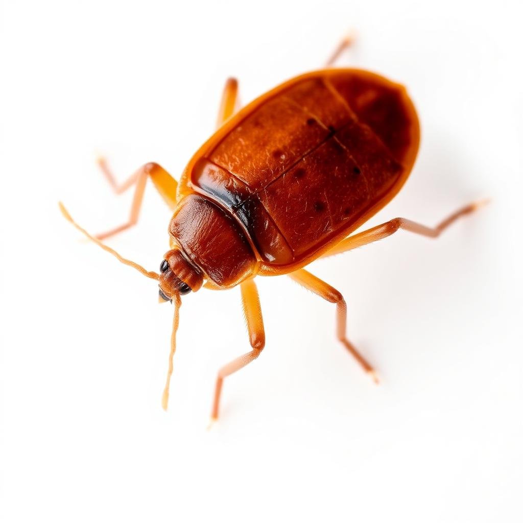 حشرة بق الفراش البالغة تحت المجهر - الشكل الحقيقي