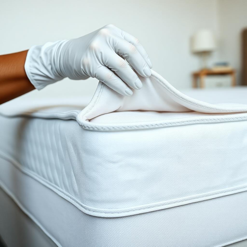 فحص المرتبة للكشف عن علامات وجود بق الفراش