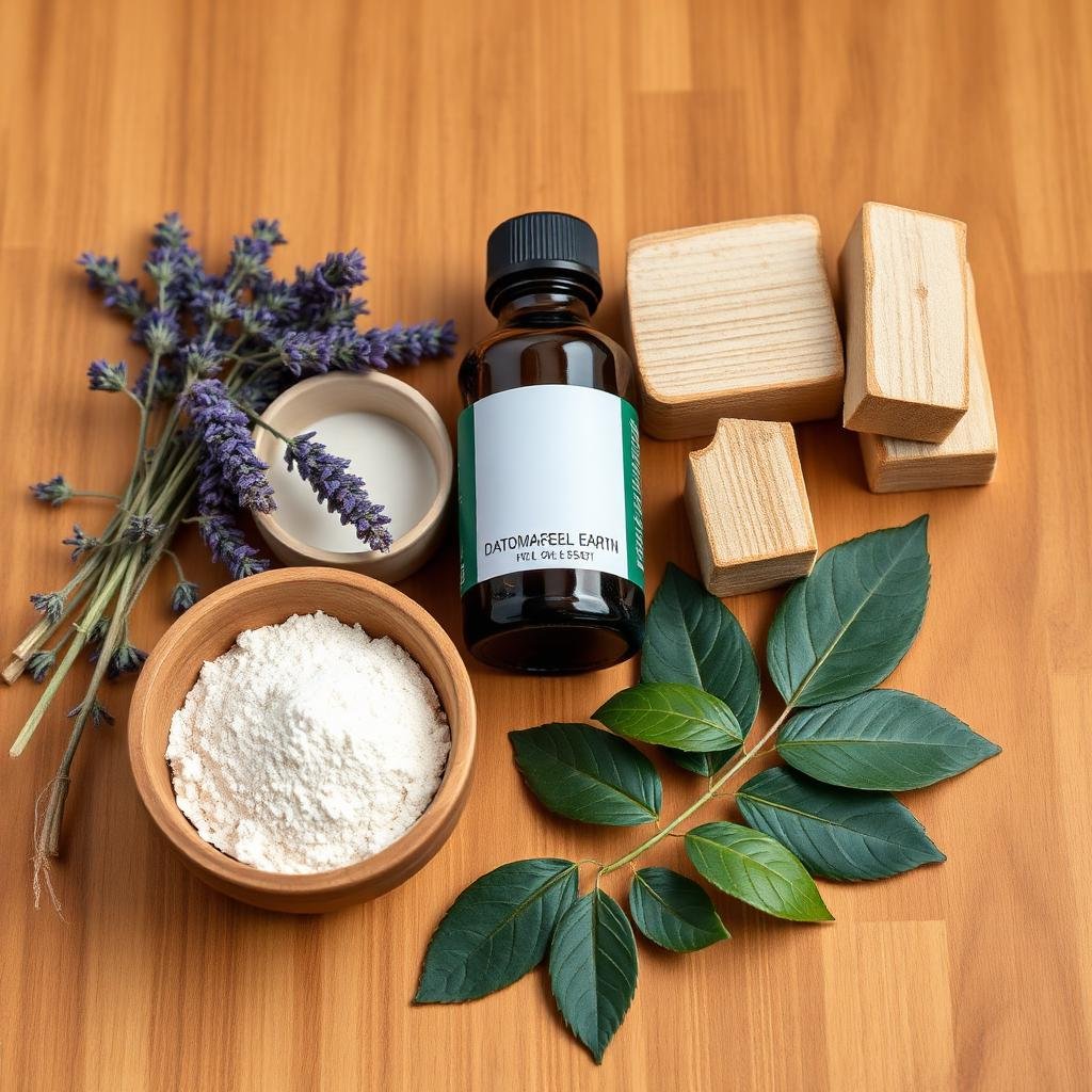 مواد طبيعية لمكافحة البق: خزامى وزيت شجرة الشاي وتراب دياتومي وخشب أرز