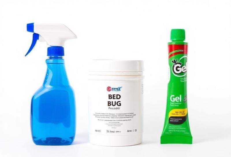 أنواع مبيدات بق الفراش: بخاخ ومسحوق وجل