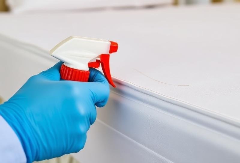 طريقة رش مبيد بق الفراش الصحيحة على حواف السرير