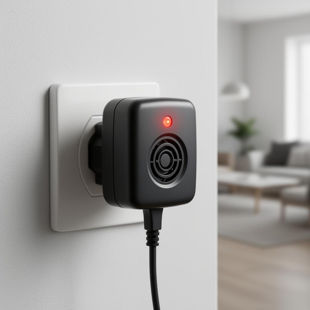 جهاز طارد فئران بالموجات فوق الصوتية مركب في مقبس كهربائي