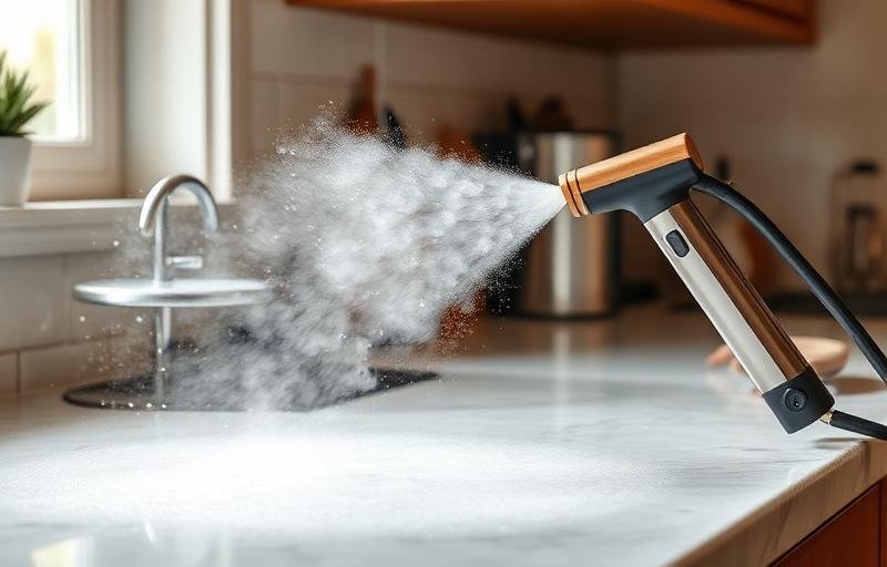 تنظيف أسطح المطبخ بالبخار