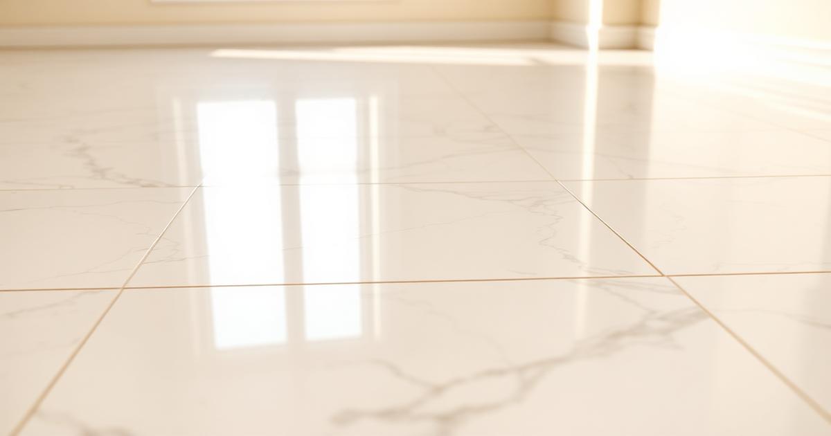 مقارنة قبل وبعد تنظيف السيراميك من مخلفات البناء والتشطيب