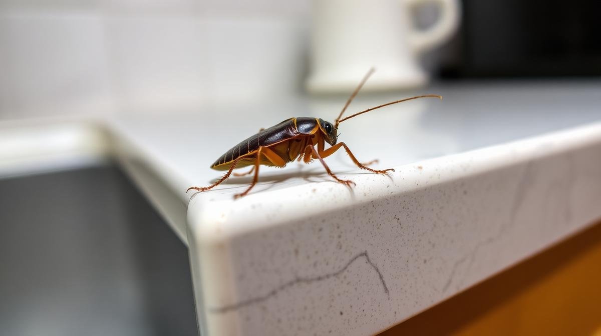 صورة مقربة لصرصور ألماني بدقة تشريحية عالية