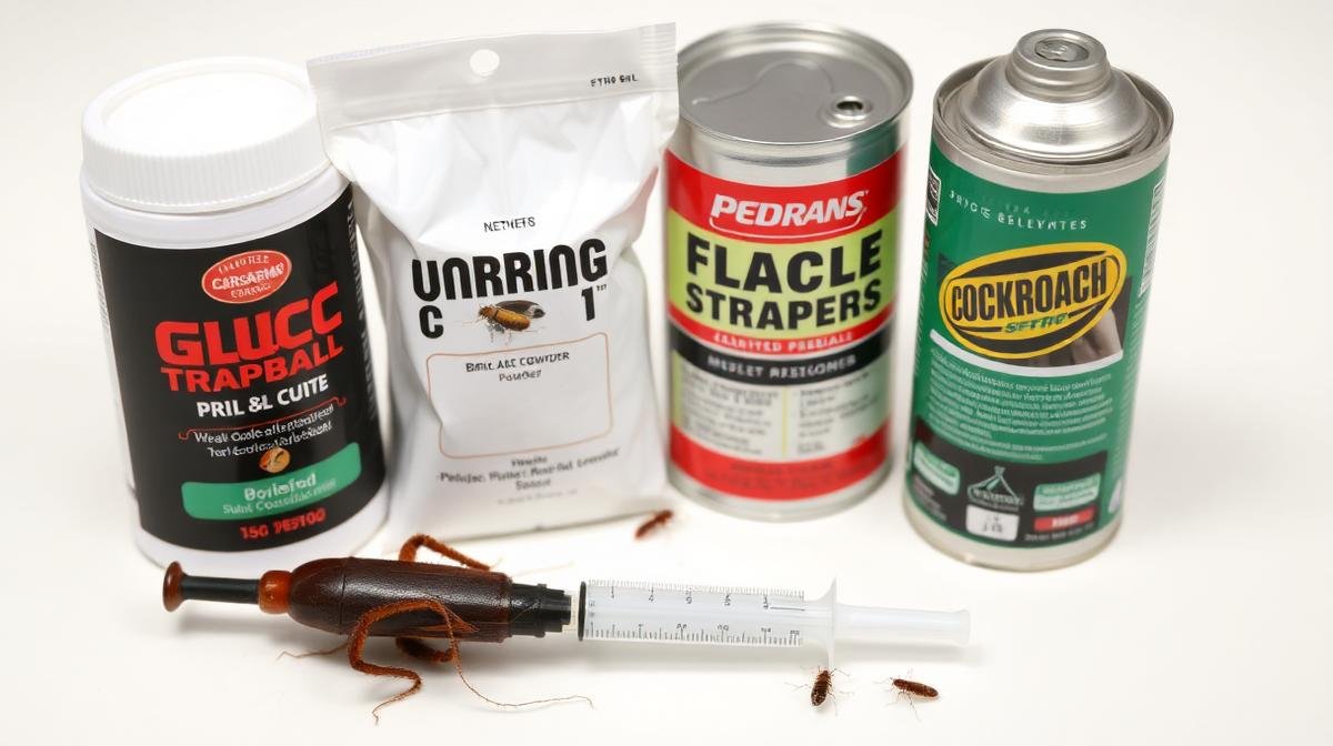 منتجات مكافحة الصراصير - جل وحمض بوريك ومصائد لاصقة