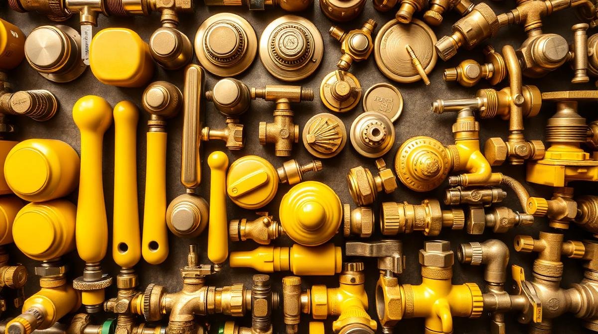 نحاس أصفر (براس) - مقابض وصمامات وتجهيزات