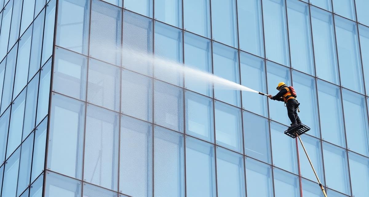 تنظيف واجهات المباني: الطرق والمعدات المستخدمة