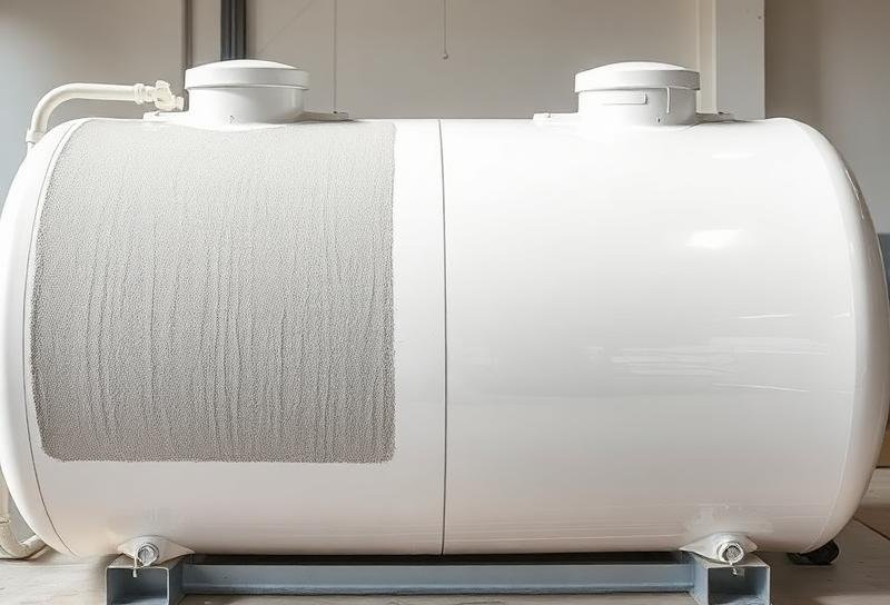 مراحل لحام خزان فيبر جلاس — تحضير السطح وتطبيق الراتنج