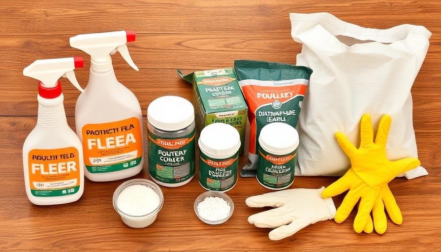 أدوات ومستلزمات مكافحة البراغيث للطيور والدواجن