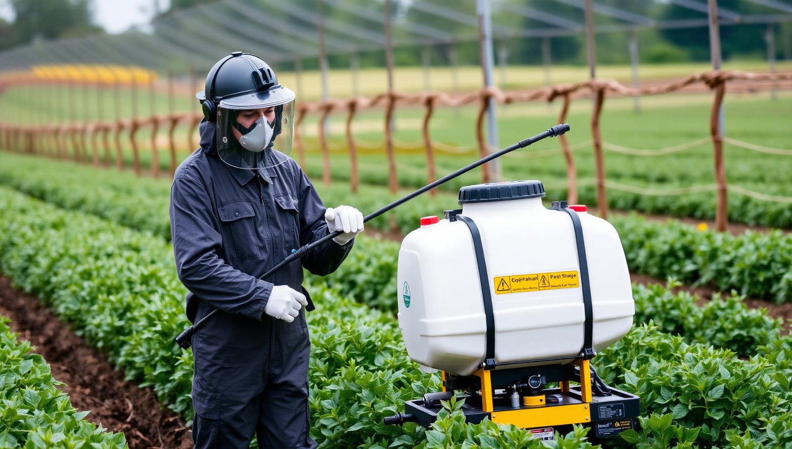 معدات رش احترافية لمكافحة الحشرات في المزارع