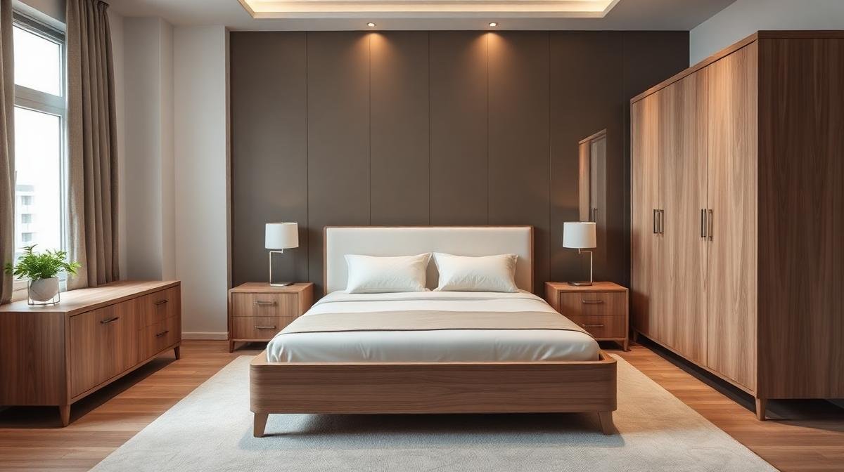 غرفة نوم مجمعة باحترافية في منزل سعودي حديث