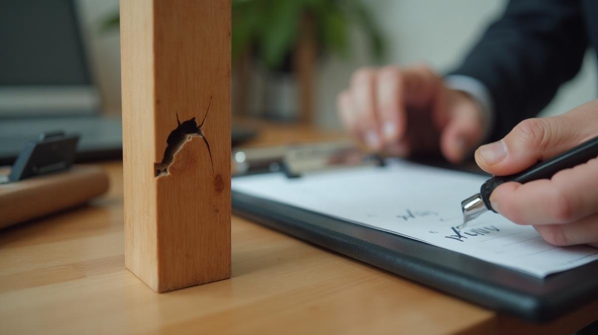 فحص تلف أثاث خشبي وتوثيق الأضرار في محضر رسمي - خطوات التعويض