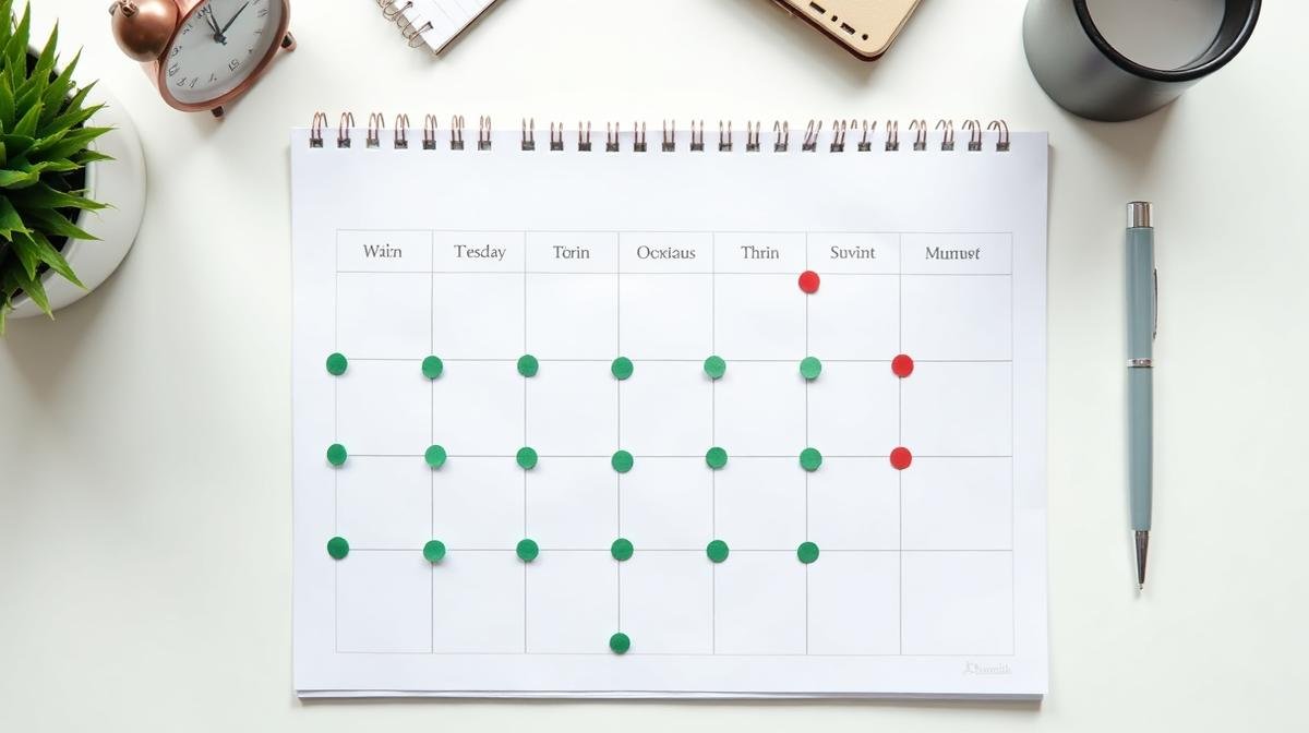 تقويم سنوي يوضح مواسم نقل العفش الرخيصة والمكلفة بعلامات ملونة - تأثير الموسم على أسعار النقل