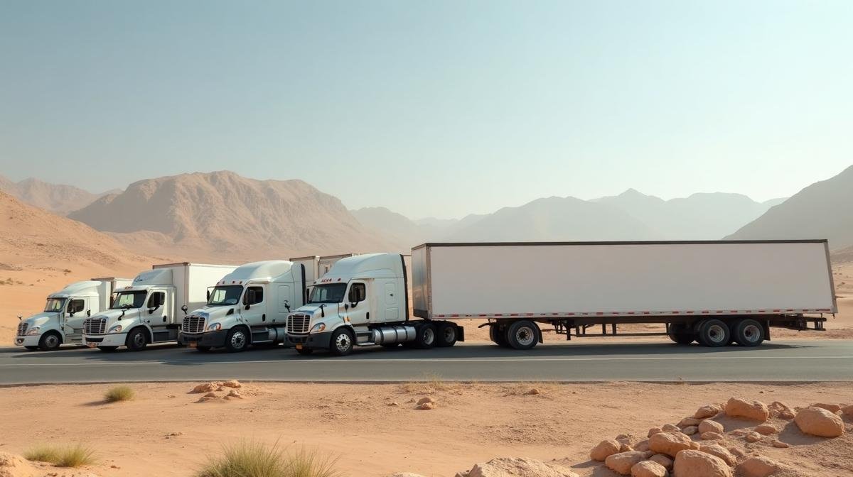 أسطول سيارات نقل عفش بأحجام مختلفة في مكة المكرمة - دليل اختيار سيارة النقل المناسبة