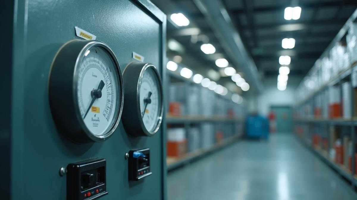 نظام التحكم في المناخ داخل مستودع تخزين الأثاث - أجهزة قياس الحرارة والرطوبة