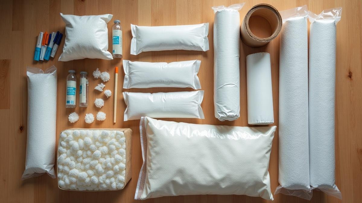 مواد تجهيز الأثاث للتخزين - أكياس سيليكا جل وأغطية بلاستيكية وفقاعات هوائية