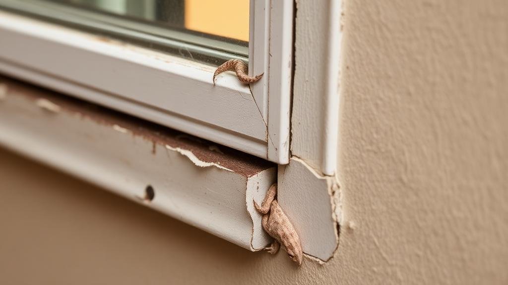 صورة شقوق ونقاط دخول الوزغ للمنازل