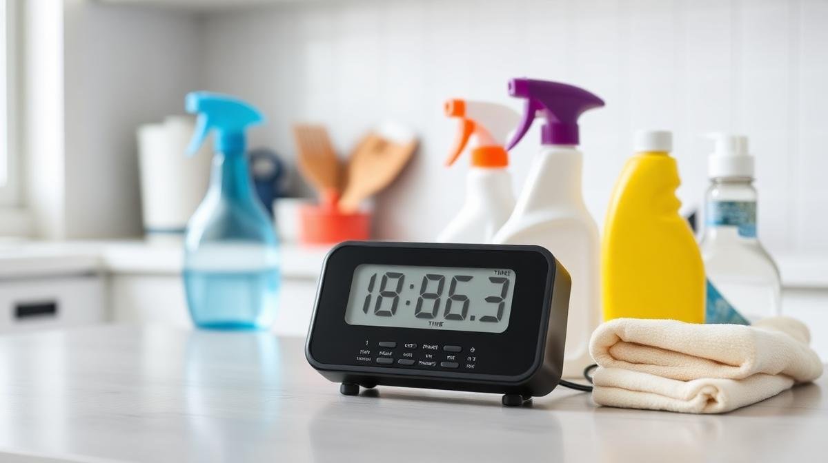 استخدام المؤقت لإدارة وقت التنظيف بكفاءة