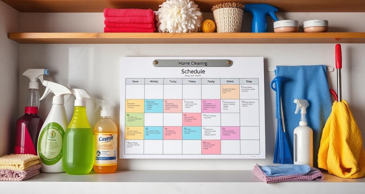 جدول تنظيف المنزل اليومي والأسبوعي والشهري