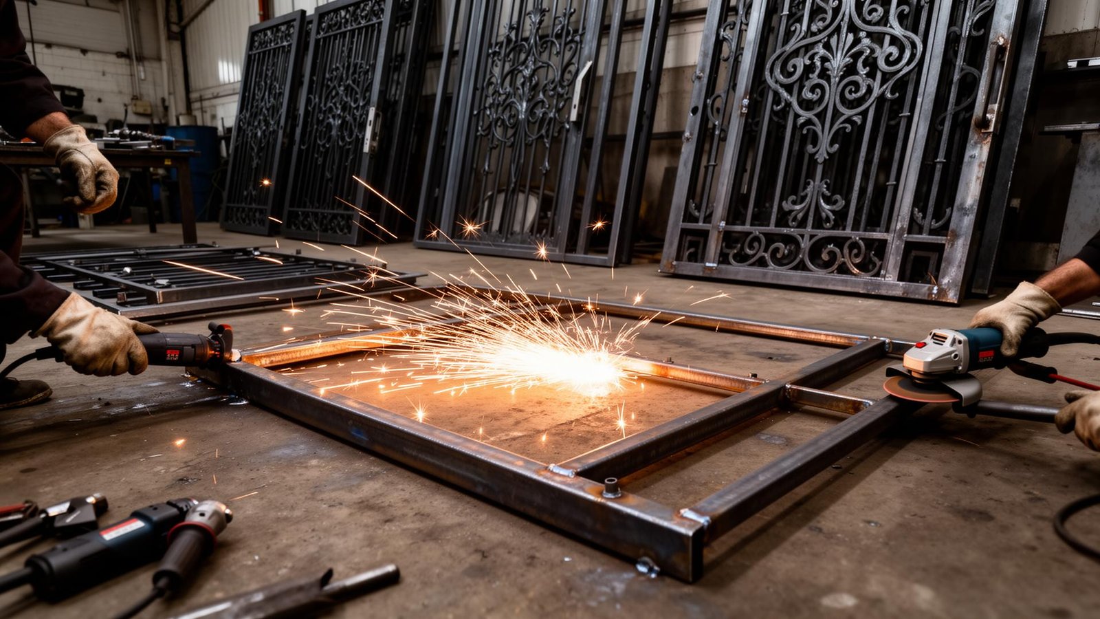 ورشة حداد تصنيع أبواب حديد بمكة