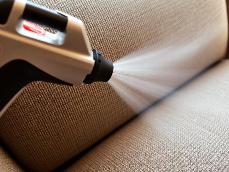 رش مبيد حشرة الكتان على الأقمشة