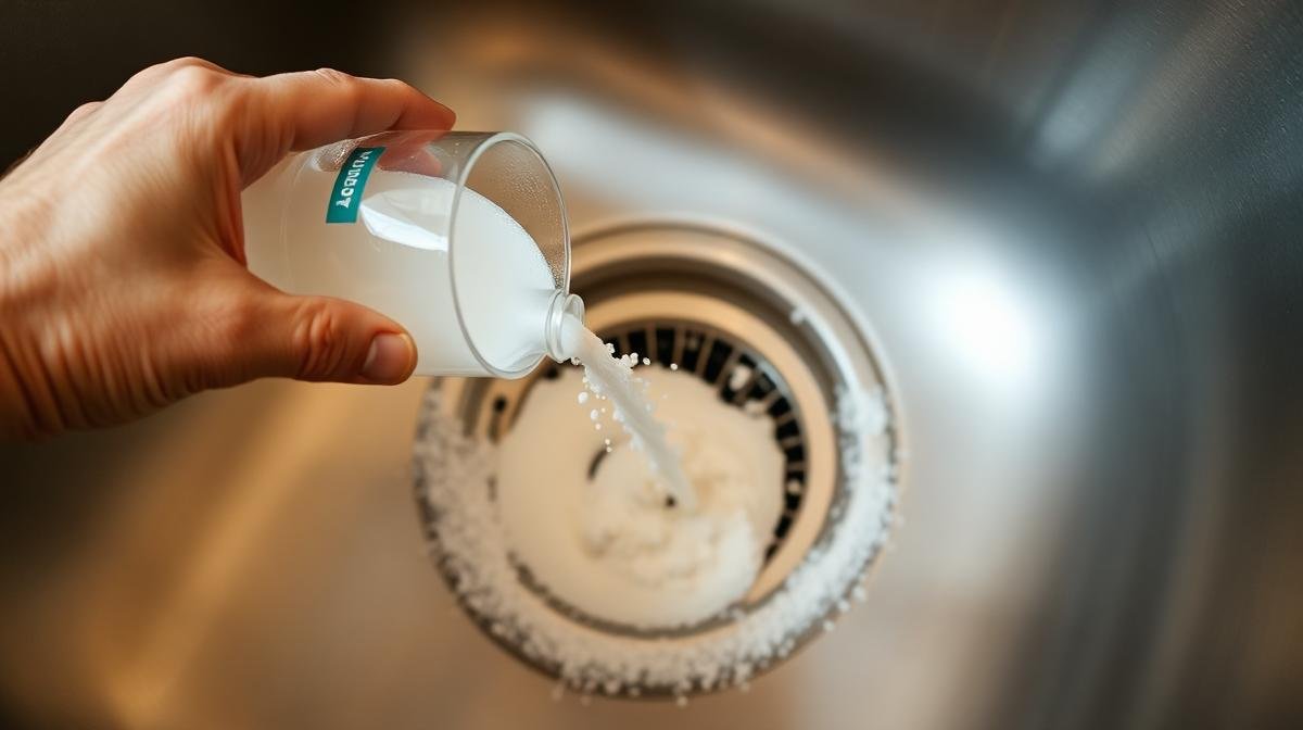 تسليك مجاري المطبخ بالخل والبيكنج صودا