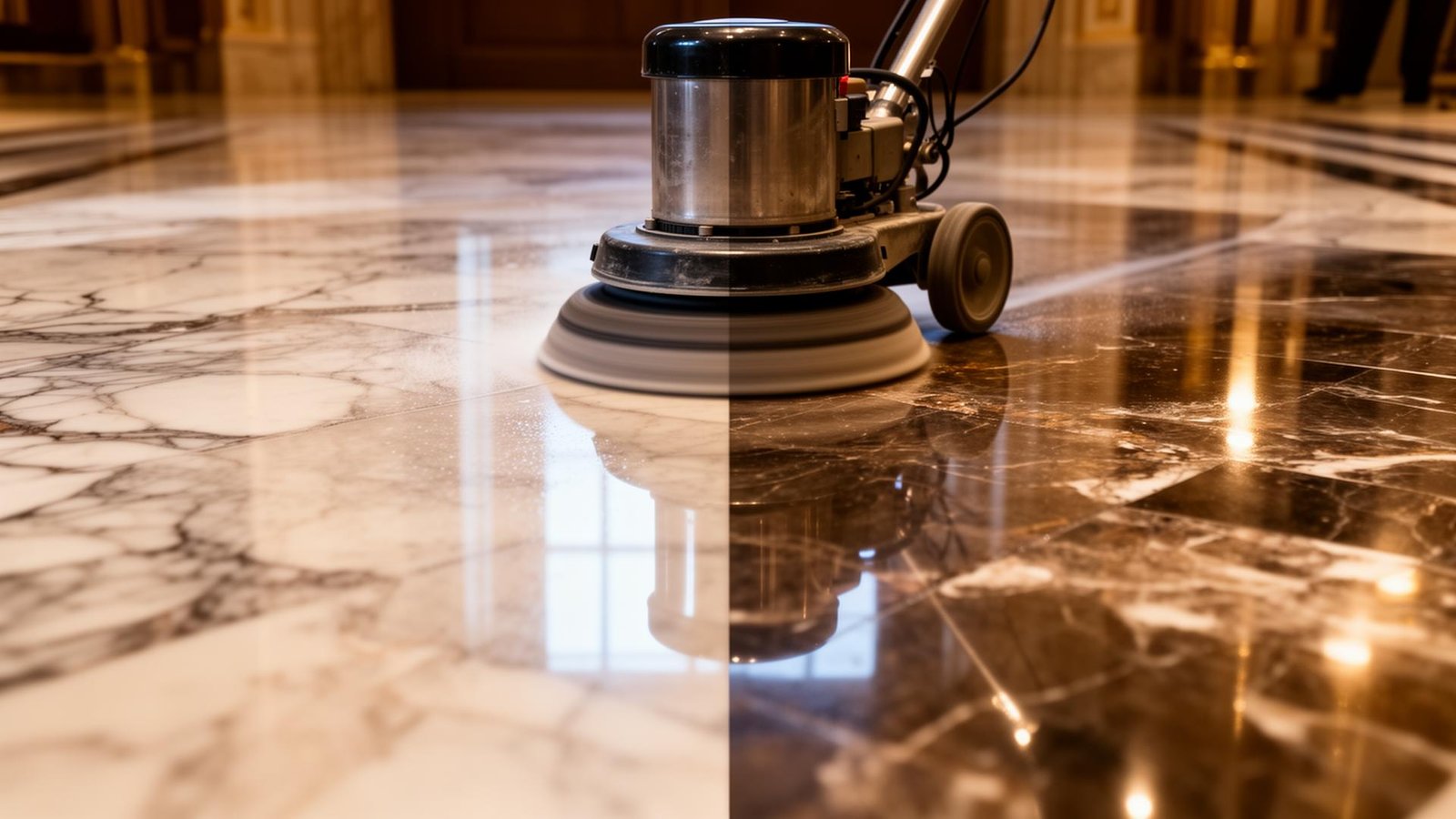 دليل تلميع الرخام والبلاط الباهت — خطوات احترافية لأسطح لامعة 2026