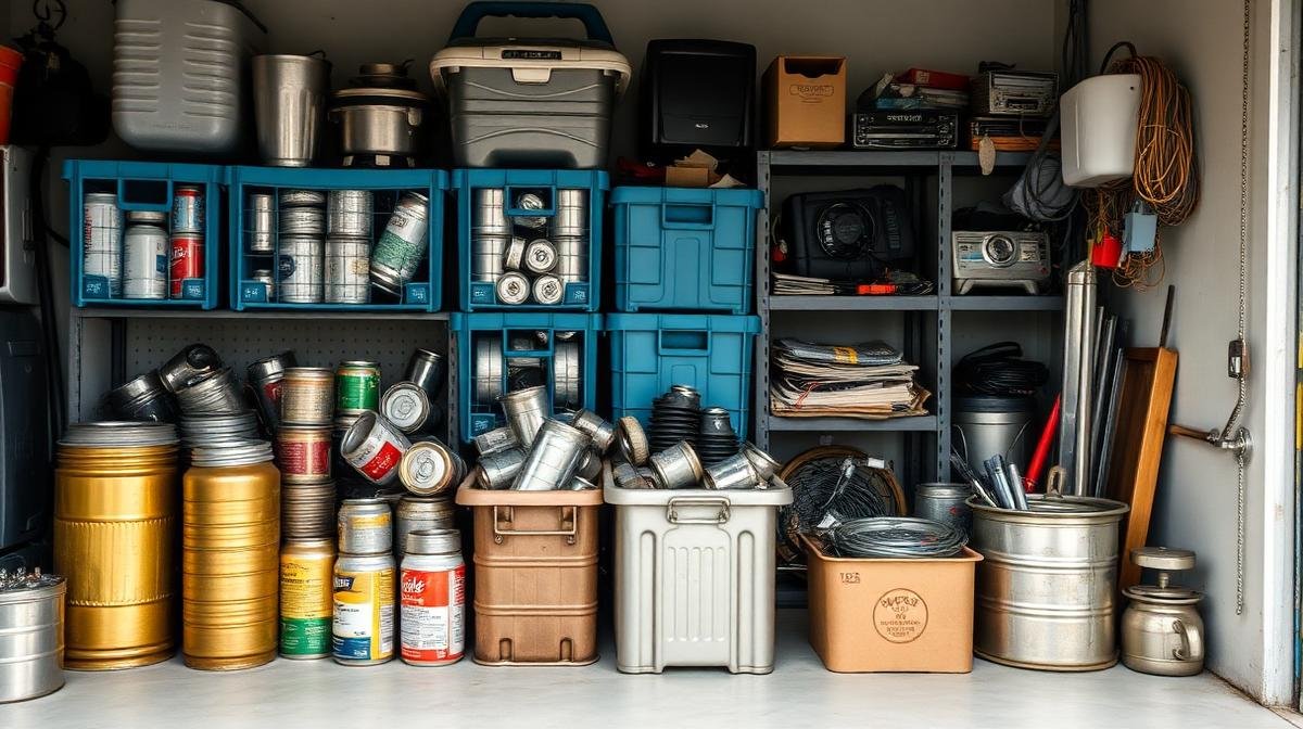 تجميع المعادن في المنزل للمشاركة في إعادة التدوير