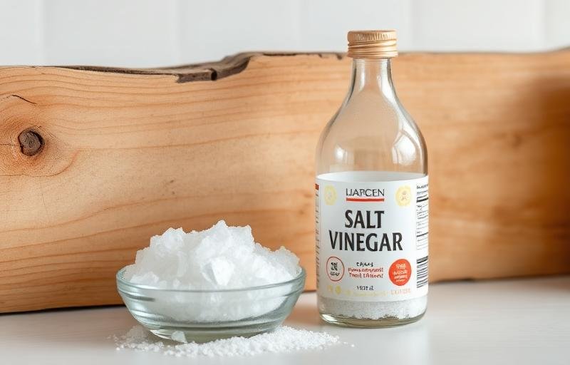 الملح والخل الأبيض كعلاج منزلي طبيعي للنمل الأبيض