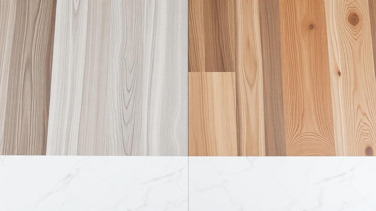 مقارنة بصرية بين بدائل الباركيه المختلفة