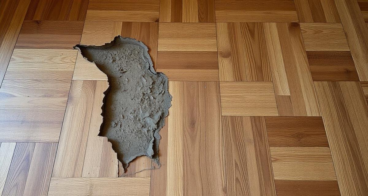 مشاكل الباركيه الشائعة - انتفاخ بسبب الرطوبة