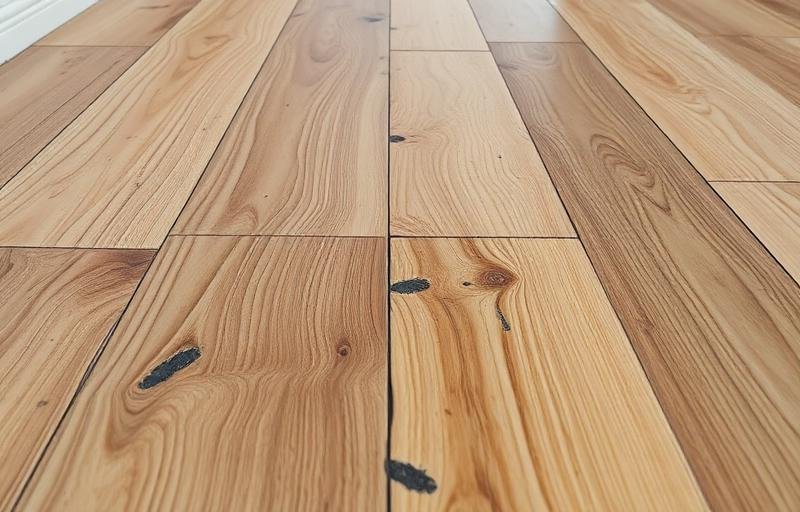 ألواح باركيه منتفخة بسبب تسرب الماء