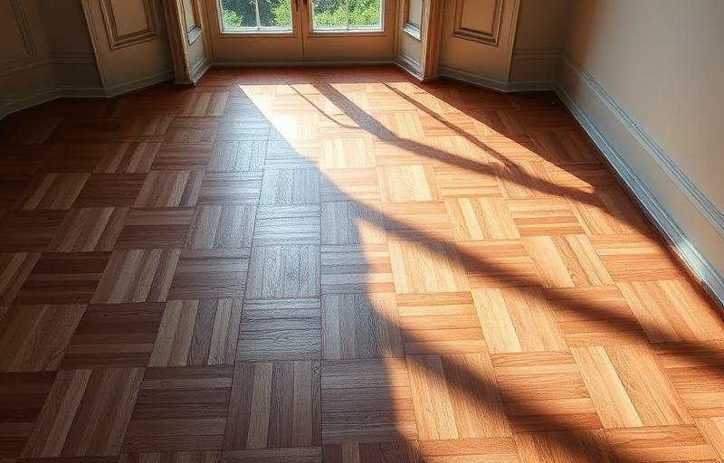 بهتان لون الباركيه بسبب أشعة الشمس