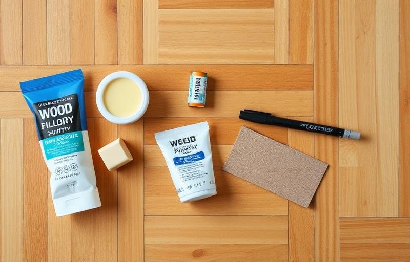 أدوات إصلاح الباركيه: معجون وشمع وقلم إصلاح