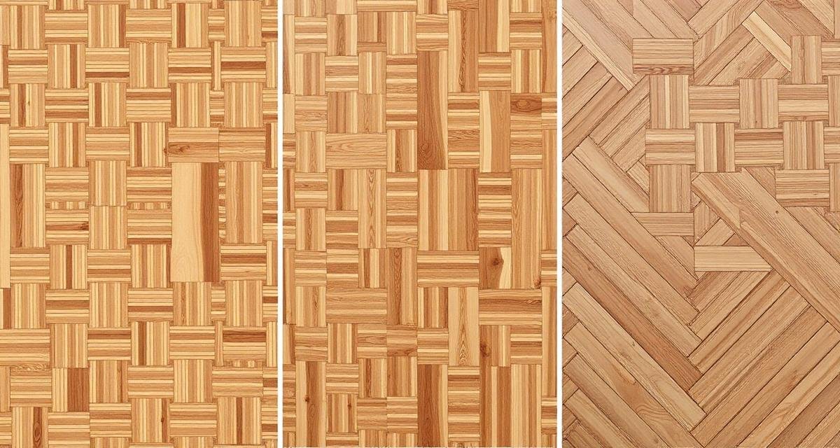 أشكال تركيب الباركيه - هرمي وشيفرون وقطري