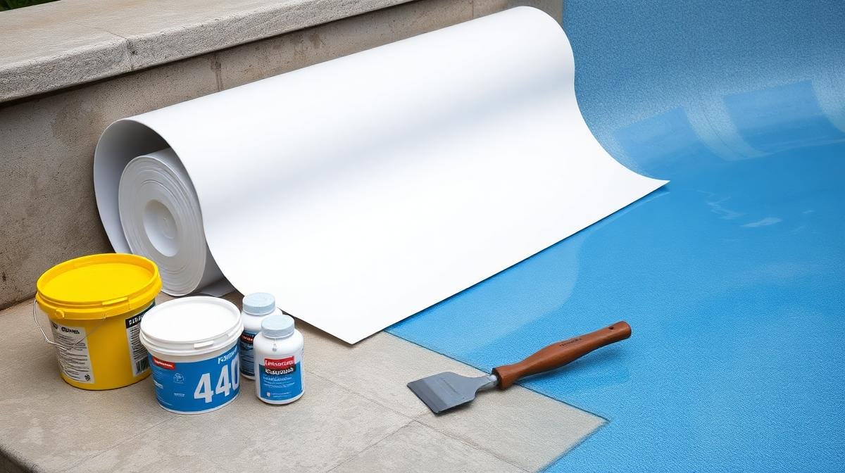 مواد عزل المسابح - أغشية عازلة ومواد لاصقة