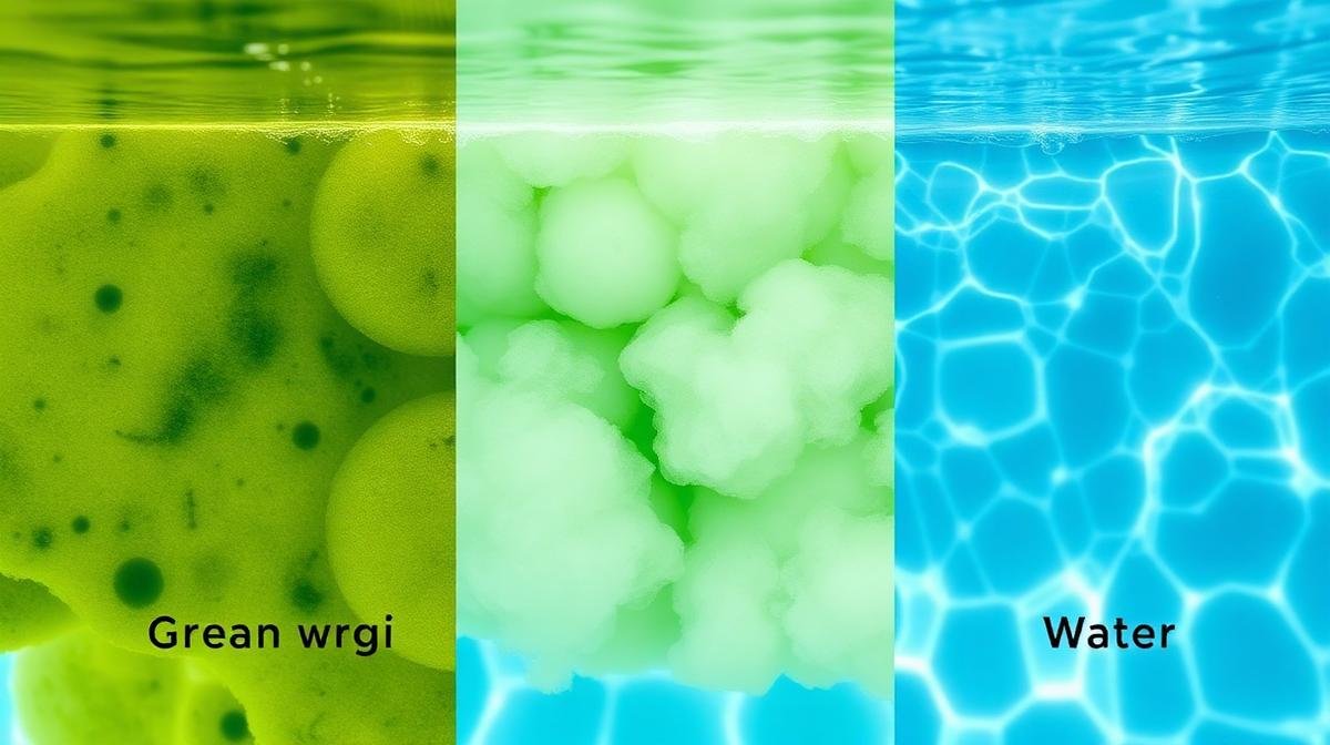 مشاكل المسابح الشائعة - مياه خضراء وغائمة مقابل نظيفة