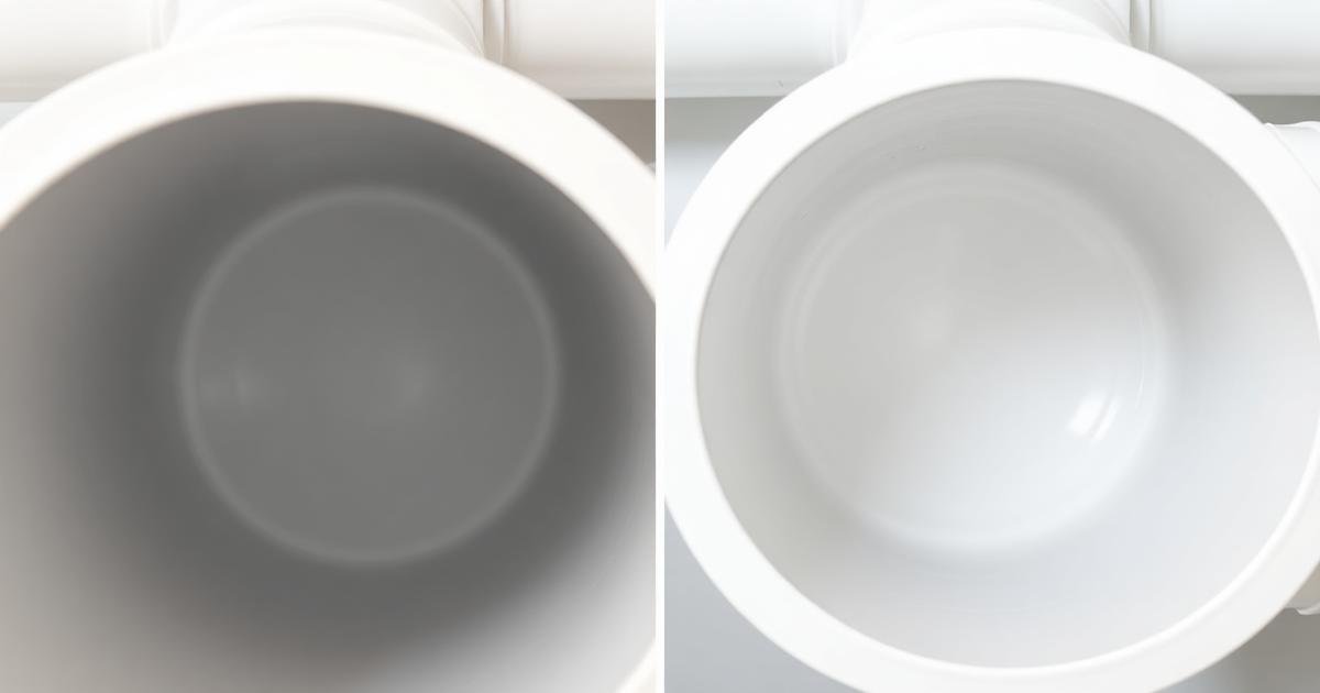 نتيجة تسليك المجاري بالضغط - مواسير نظيفة