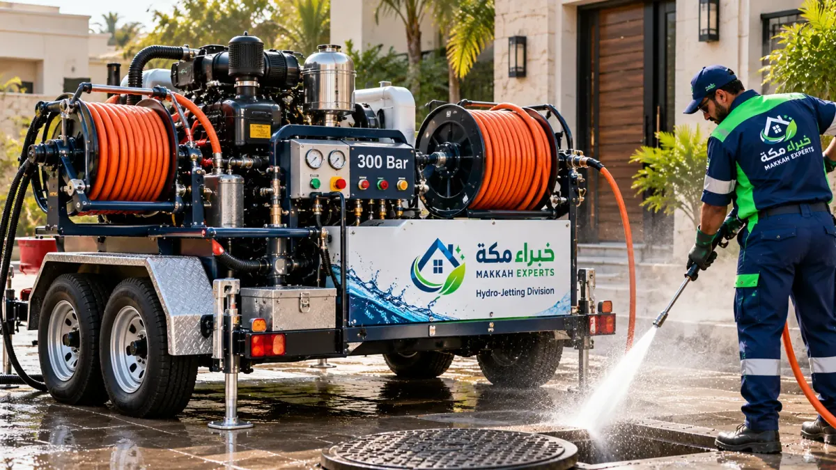 ماكينة تسليك المجاري بالضغط العالي Hydro-Jetting ومقطورة غسيل خطوط الصرف الصحي