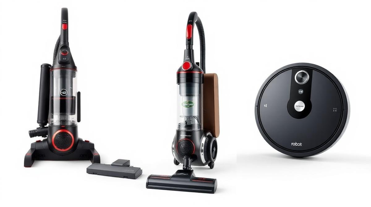 أنواع المكانس الكهربائية - عمودية وأسطوانية وروبوتية