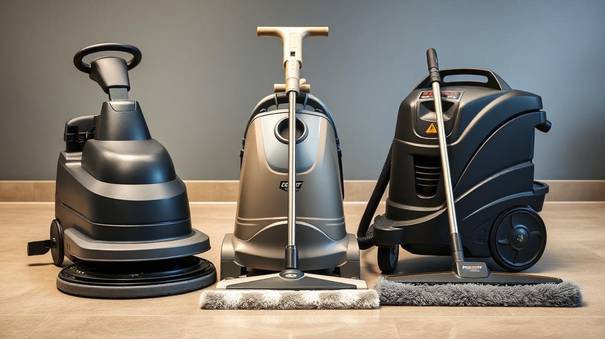 معدات تنظيف الأرضيات - جلاية دوارة ومكنسة رطبة وممسحة