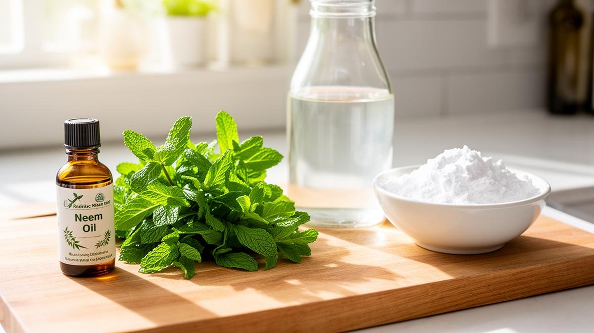 بدائل طبيعية آمنة للمبيدات: زيت النيم ونعناع وخل