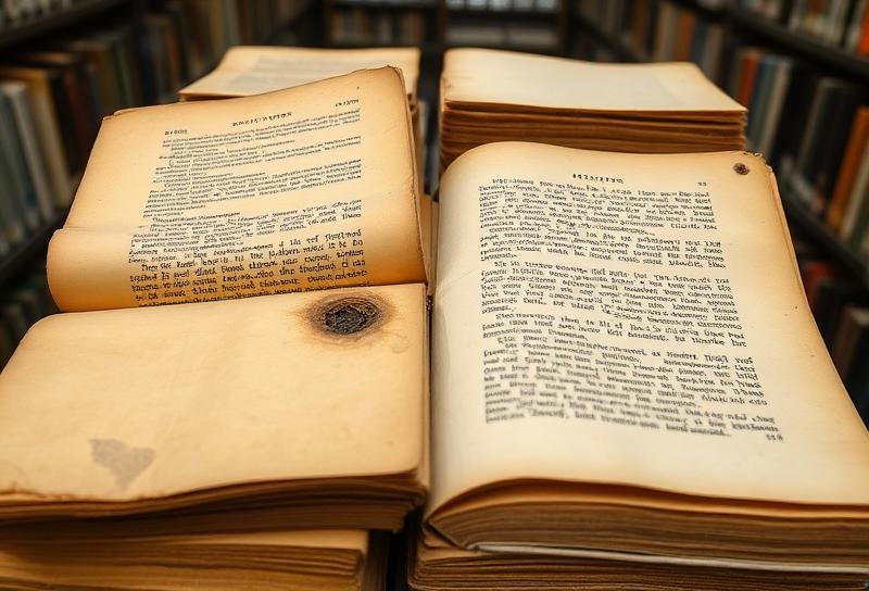 أضرار حشرة السمك الفضي على الكتب والمستندات الورقية