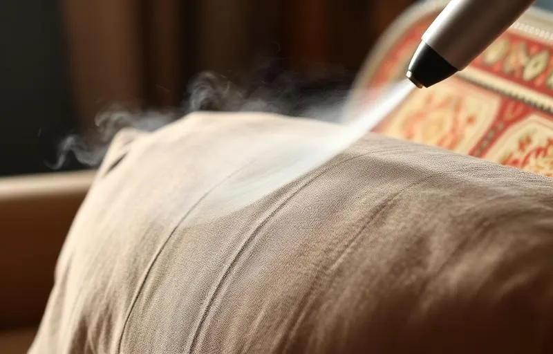 تنظيف وسائد المجلس بالبخار عن قرب