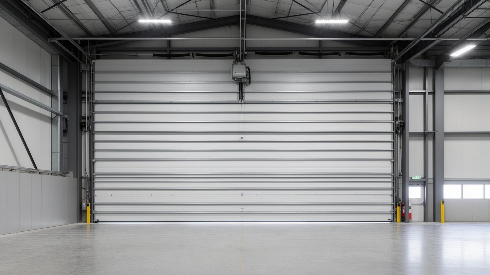 بوابة هنجر أتوماتيكية رول أب من الداخل