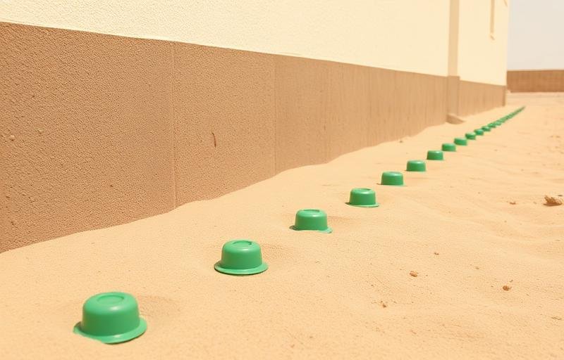 فريق مكافحة النمل الأبيض المحترف أثناء زيارة صيانة دورية