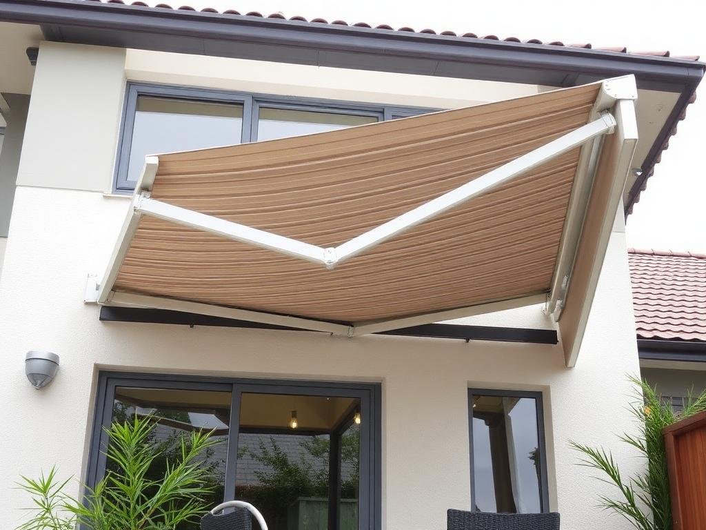 مظلة قابلة للطي مع نظام ذراع قابل للفرد